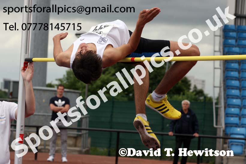 Mens under-20s high jump, Northern Senior and Under-20s Champs., SportsCity, Manchester. Photo: David T. Hewitson/Sports for All Pics